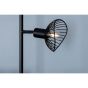 Malta vloerlamp - 3-lamps - zwart