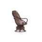 Chloe loungestoel  - walnoot - rattan