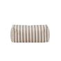 Liam poef stof - wit/beige gestreept