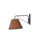 Nico wandlamp - rattan - naturel