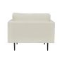Kiva fauteuil - teddy - wit