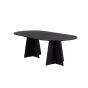 Liro deens ovale eettafel - 230 x 115 cm - zwart