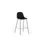 Selo barkruk 77 cm - velvet - zwart