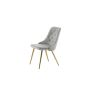 Sino eetkamerstoel - gouden poot - velvet - beige