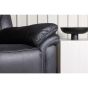Kazo verstelbare fauteuil - lederlook - zwart