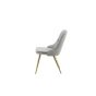 Sino eetkamerstoel - gouden poot - velvet - beige