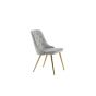 Sino eetkamerstoel - gouden poot - velvet - beige