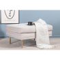 Tess hocker - rib - beige