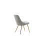 Sino eetkamerstoel - gouden poot - velvet - beige