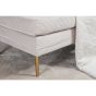 Tess hocker - rib - beige