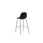 Selo barkruk 77 cm - velvet - zwart