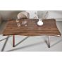 Malik organische eettafel - 180 x 90 cm - walnootlook