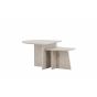 Matilde salontafel - set van 2 - marmerlook