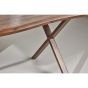 Malik organische eettafel - 180 x 90 cm - walnootlook