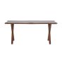 Malik organische eettafel - 180 x 90 cm - walnootlook