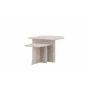 Matilde salontafel - set van 2 - marmerlook