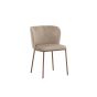 Lorenzo eetkamerstoel - velvet - beige