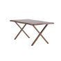 Malik organische eettafel - 180 x 90 cm - walnootlook