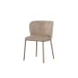 Lorenzo eetkamerstoel - velvet - beige