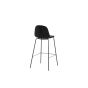 Selo barkruk 77 cm - velvet - zwart