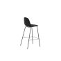 Selo barkruk 77 cm - velvet - zwart