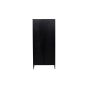 Mila vitrinekast - 80 x 180 cm - zwart