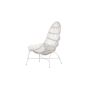 Ines outdoor loungestoel - wicker - wit