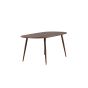 Viro deens ovale eettafel - 180 x 90 cm - donkerbruin