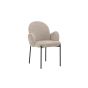 Pavel eetkamerstoel - linnenlook - beige