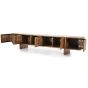 TV-meubel Julian - acaciahout - 240 cm - 6 deurs