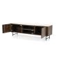TV meubel Lio - Mango hout & travertin - 170 cm - 2 deurs