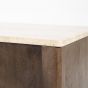 Dressoir Lio - 200 cm - Mango hout & travertin - 3 deurs