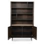 Boekenkast Lio groot - Mango hout & travertin