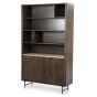 Boekenkast Lio groot - Mango hout & travertin