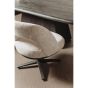 Caldes lounge draaistoel - off white