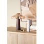 Dome tafellamp - donkerbruin/glas
