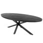 Dax eettafel industrieel ovaal 180 cm van het woonmerk Kick Collection