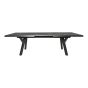 Murcia negro uittrektafel exclusive 204/264x102 cm - matt antraciet