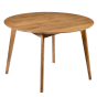 Elias eettafel mangohout rond 120 cm van het woonmerk Livingfurn