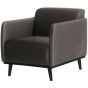 Fauteuil Statement Met Arm Fluweel Taupe