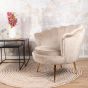 Feliz fauteuil velvet champagne/taupe - OUTLET B 