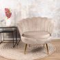 Feliz fauteuil velvet champagne/taupe - OUTLET B 