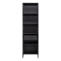 New Gravure hoge kast met lade grenen zwart van het woonmerk WOOOD