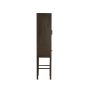 Nipos kast met lade 45x40x180 cm - mangohout donkerbruin