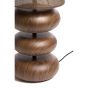 Danialo tafellamp Ø22x67,5 cm - hout print bruin