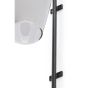 Lukaro wandlamp 28x20x65 cm - glas smoke+mat zwart