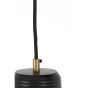 Chania hanglamp Ø20x33 cm - mat zwart-antiek brons