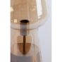 Tonga tafellamp Ø17x45,5 cm - glas amber/antiek brons