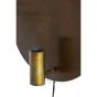 Disc wandlamp Ø30 cm - goud/grijs