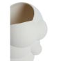 Luzzu vaas deco 29,5x29x33 cm - mat crème